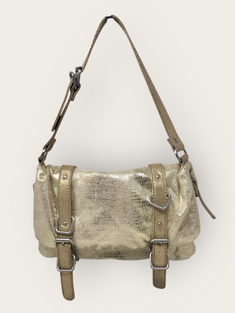 GAP Metallic Gold Clutch Bag Purse Evening
